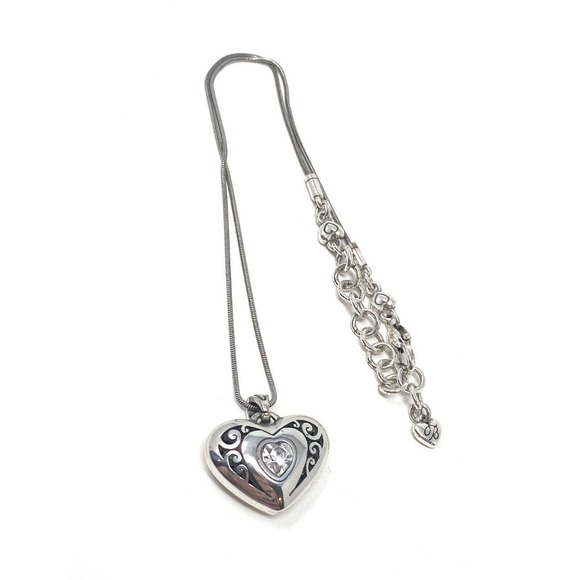 BRIGHTON Divinity Heart Reversible Necklace RETIRED - Picture 5 of 5